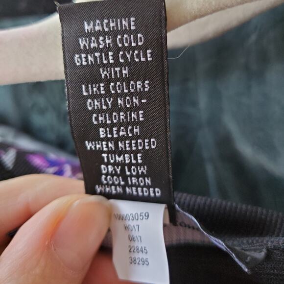 INC International Concepts Black Purple Bell Sleeve Bodycon Dress Womens SP - Picture 5 of 5